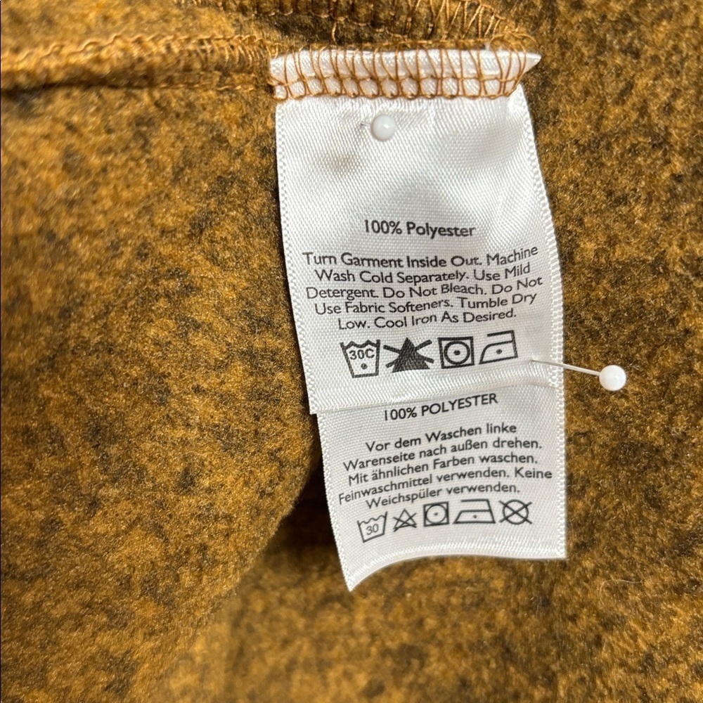 Eddie Bauer Women’s Mustard Tan Full Zip Jacket W/Plaid Accents. Size Tall 2XL - Picture 3 of 13